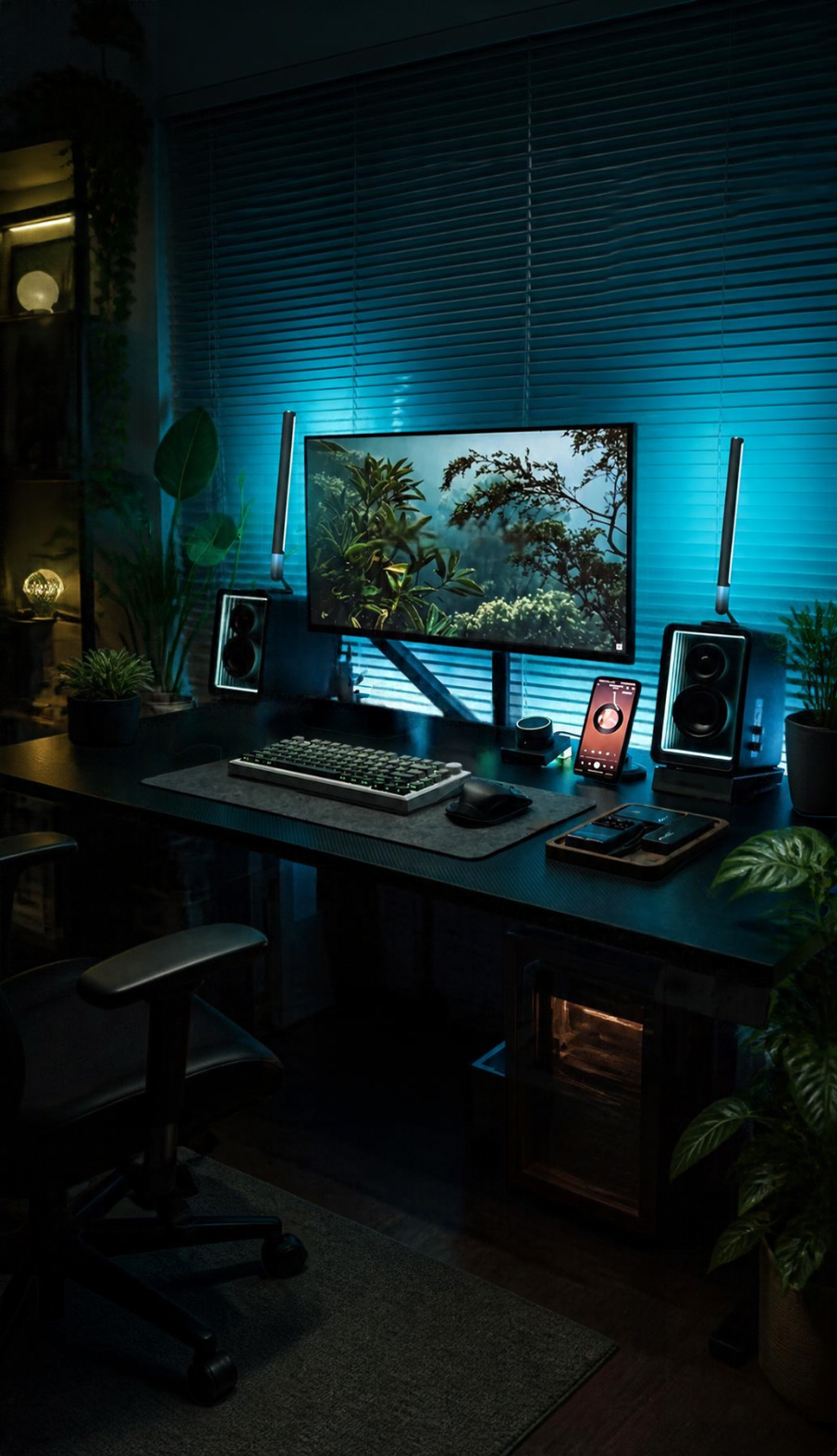 Walnut Wood Office